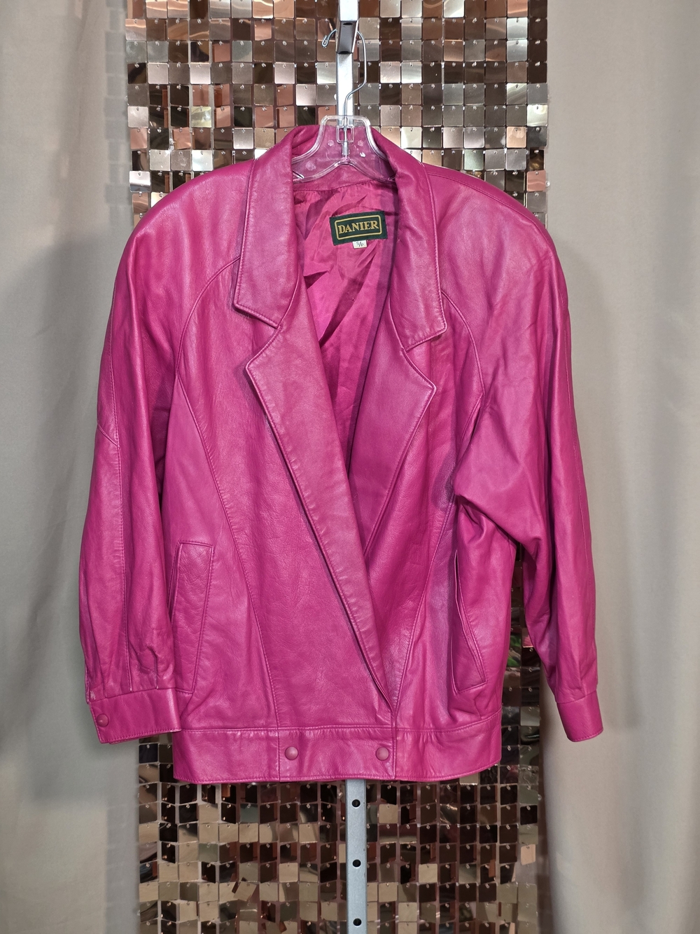 Vintage Danier Hot Pink Leather Jacket | Rare Archival Canadian Leather | Size S